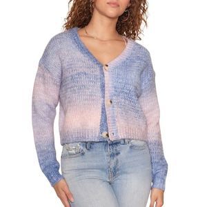 Raga Alicia Cardigan - Size 1X - Blue / Purple / Pink